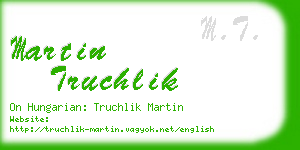martin truchlik business card